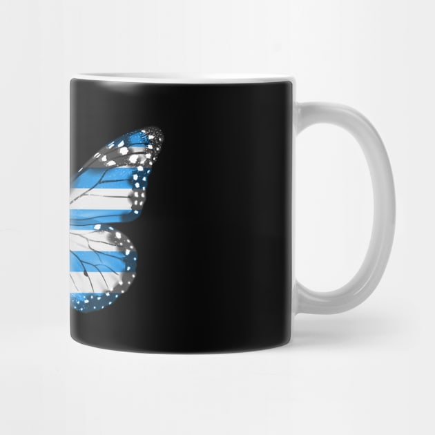 Greek Flag  Butterfly - Gift for Greek From Greece by Country Flags